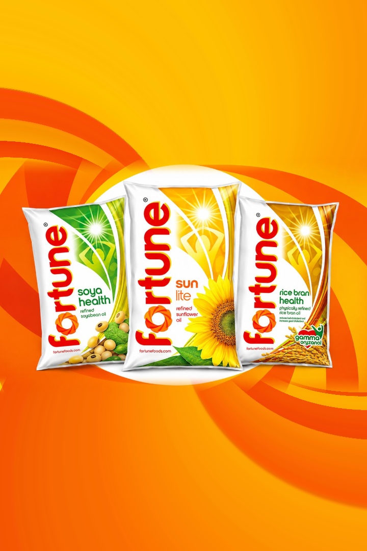 Fortune cooking oils - Soya Health, Sun Lite, and Rice Bran Health